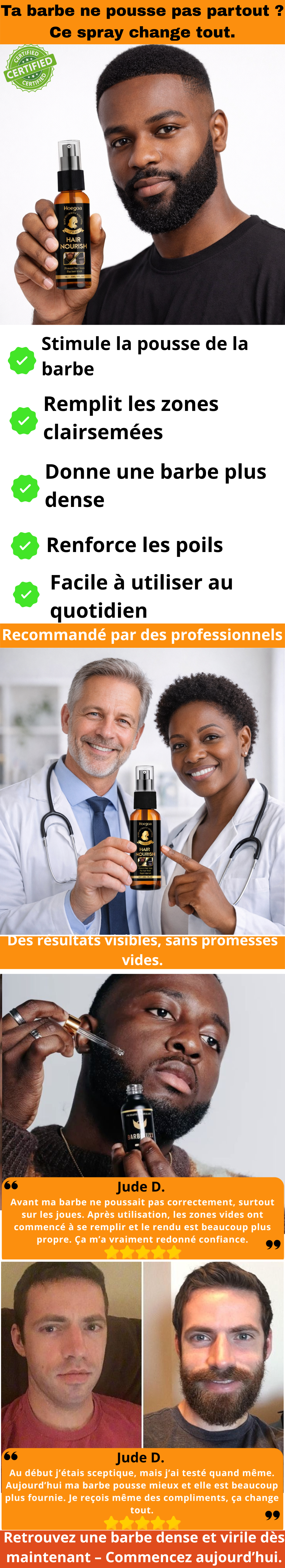 Spray Pousse Barbe Intense (HAIR NOURISH)