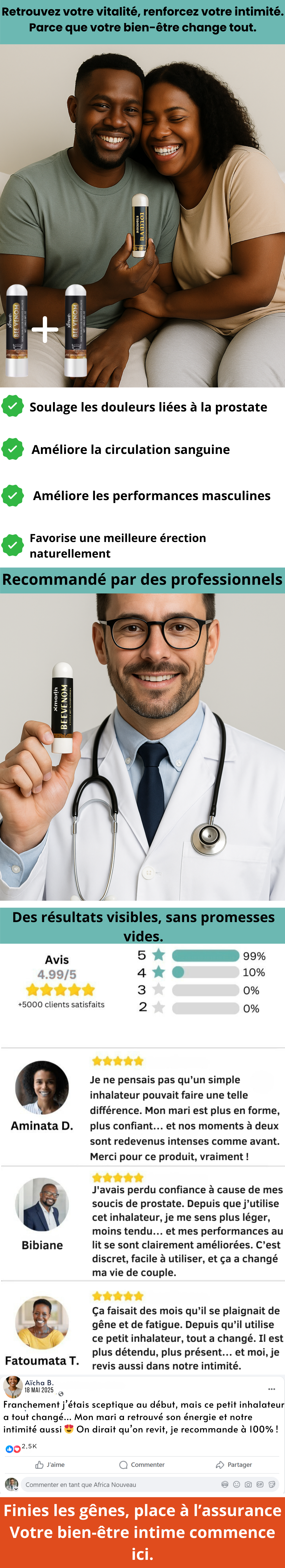 Inhaleur Prostate au Venin d'Abeille | Retrouvez une érection en 3 minutes TG