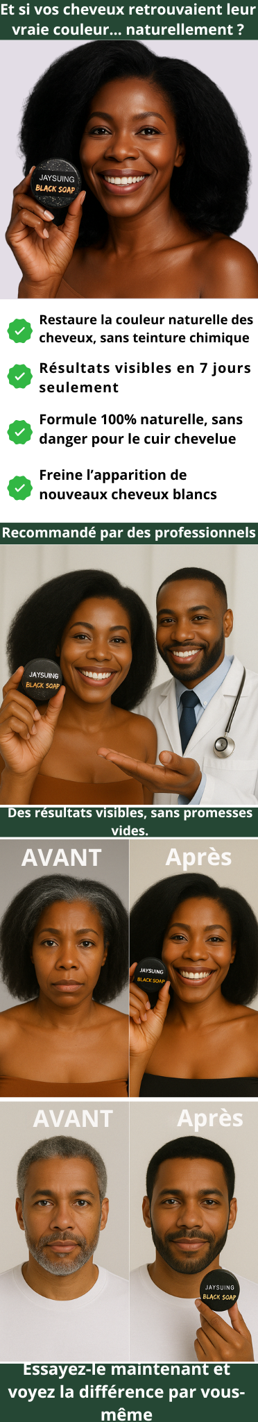 Savon pour cheveux et barbe blanc